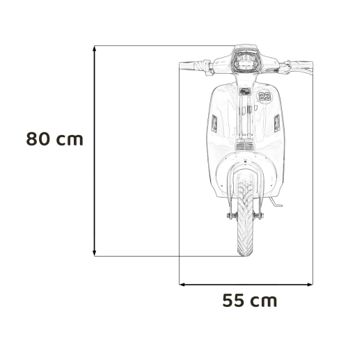 Pojazd Skuter dla dzieci na akumulator Retro 23 Niebieski SX2438.NIE